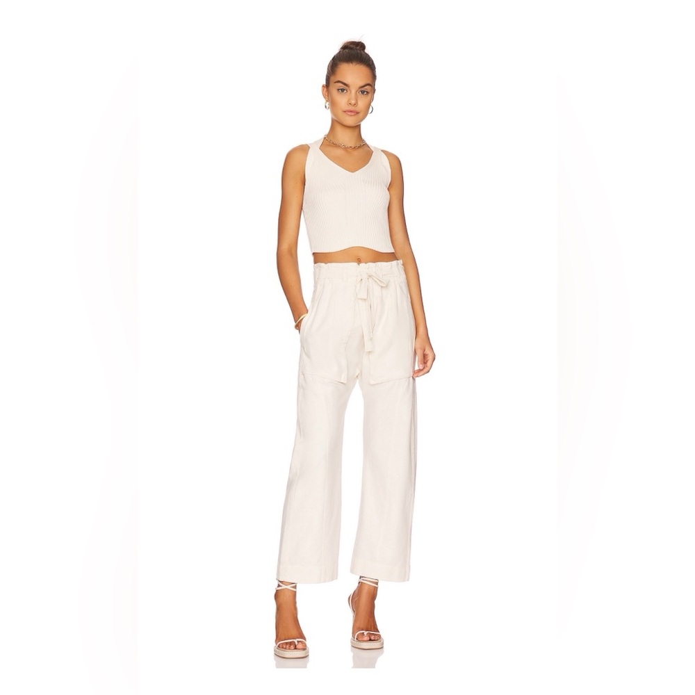 Free People Sky Rider pants in Ecru